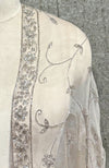 Ivory Zardozi Hand Embroidered Silk Organza Dupatta