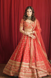 Dawn Scarlet Red Lehenga Set