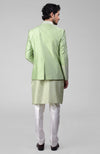 Sage Green Embroidered Jacket Set