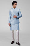 Elderberry Silk Thread Embroidered Jacket Set