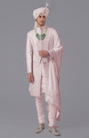 I Loved You First Light Pink Embroidered Sherwani Set
