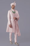 I Loved You First Light Pink Embroidered Sherwani Set