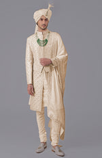 I Loved You First Light Pink Embroidered Sherwani Set