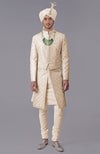 I Loved You First Nude Gold Embroidered Sherwani Set