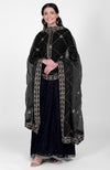 Black Phulkari Anarkali With Gota Kasab Dupatta