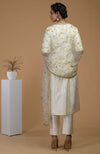 Ivory-Gold Zardozi Hand Embroidered Dupatta With Suit