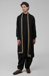 Maroon Pintuck Pathani Kurta Salwar Set & Tilla Embroidered Dupatta