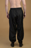 Classic Black Silk Pathani Kurta Set