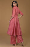 Peach Echo Inara Zardozi Hand Embroidered Kalidaar Suit