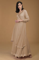 Withered Rose Inara Zardozi Hand Embroidered Kalidaar Dress