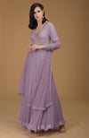 Slate Grey Inara Zardozi Hand Embroidered Kalidaar Dress