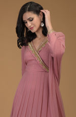Withered Rose Inara Zardozi Hand Embroidered Kalidaar Dress