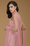 Rose Tan Zardozi Hand Embroidered Gharara Suit