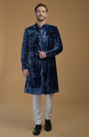 Maroon Silk Velvet Sherwani