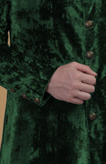 Emerald Green Silk Velvet Sherwani