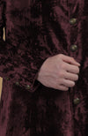 Maroon Silk Velvet Sherwani