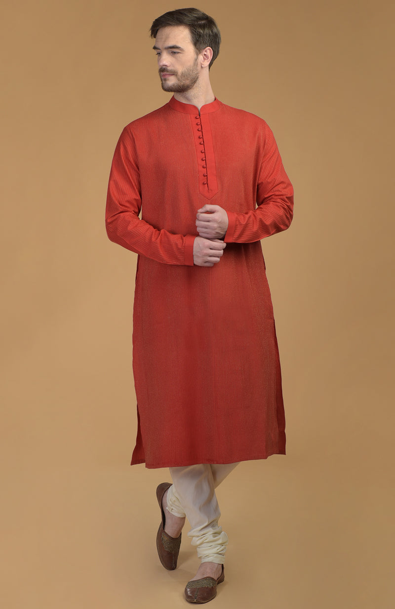 Seinna Kurta With Pintuck & Kantha Detail