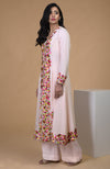 Petal Pink Parsi Gara Embroidered Kurta Set