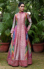 Rangkat Banarsi Handwoven Peshwa Jacket Set