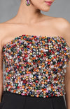 Gemma Multi Coloured Hand Embroidered Corset