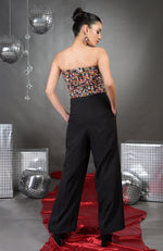 Gemma Hand Embroidered Corset with High Waisted Pants