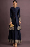 Ruhani Embroidered Emerald Green Jacket Set