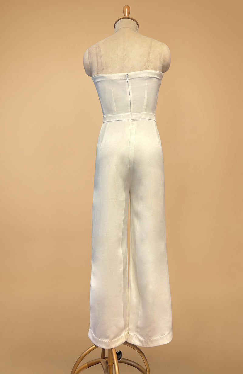 White Crepe Jumpsuit