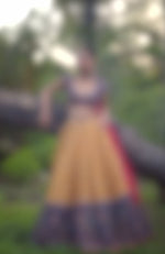 How do I love thee Classic Blue Lehenga