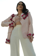 Baby Breath Beads & Sequin Hand Embroidered Jacket