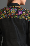 Black Kashmir Kani Art Embroidered Jacket