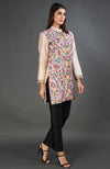 Creamy Beige Kashmir Kani Art Embroidered Jacket