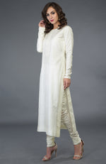 Ivory Pure Silk/ Pure Crepe/ Pure Georgette Suit