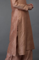Pressed Rose Raw Silk/ Silk/ Crepe/ Georgette Suit