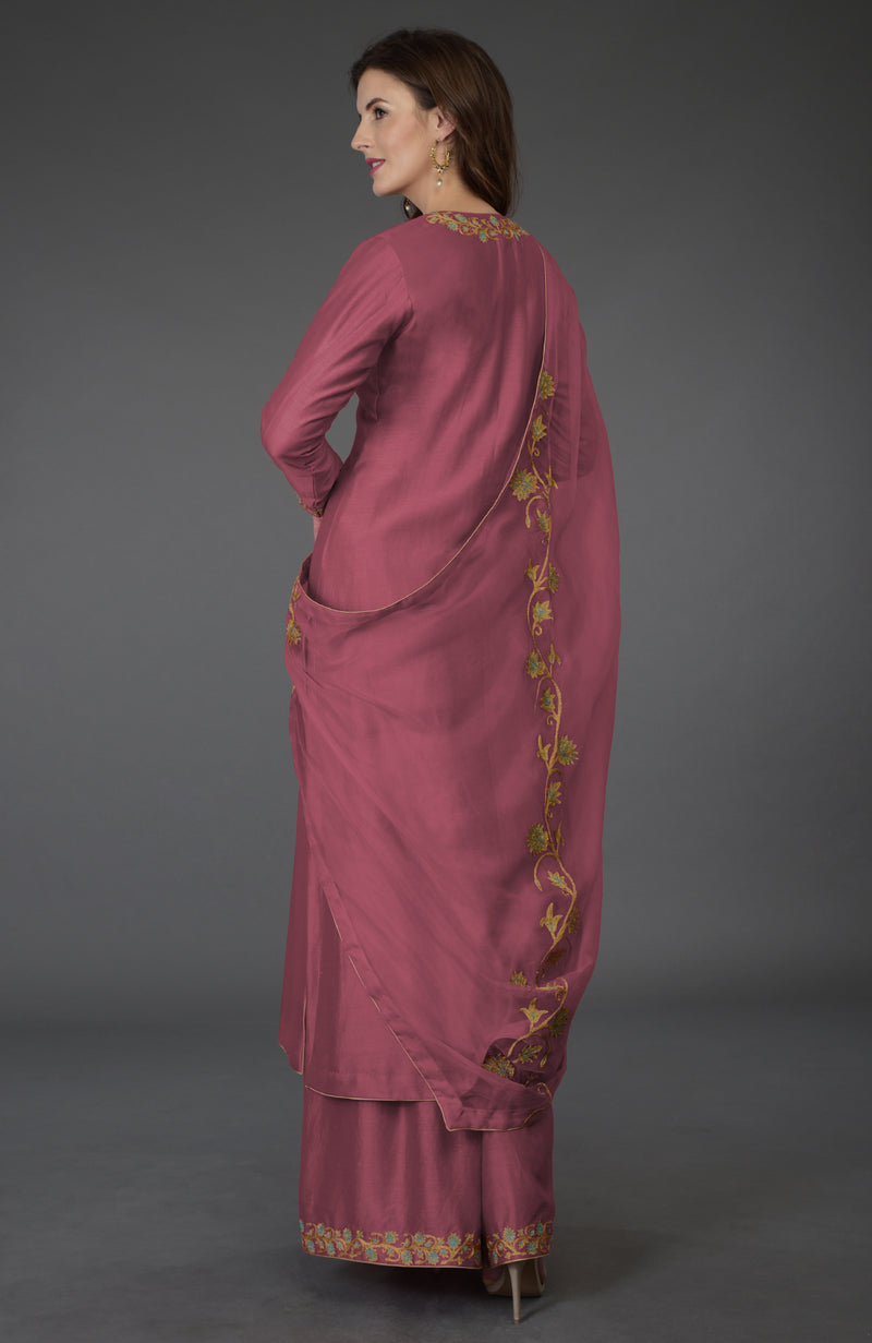 Chianti Resham-Tilla Embroidered Farshi Palazzo Suit