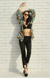Glimmering Mosaic Beads & Sequin Hand Embroidered Jacket