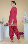 Red Zardozi Hand Embroidered Salwar Suit