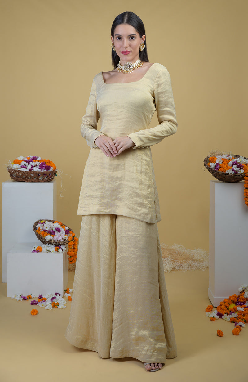 Georgette Ladies Sharara Suit, Pattern : Embroidered, Occasion : Party Wear  at Rs 3,800 / Set in Mumbai
