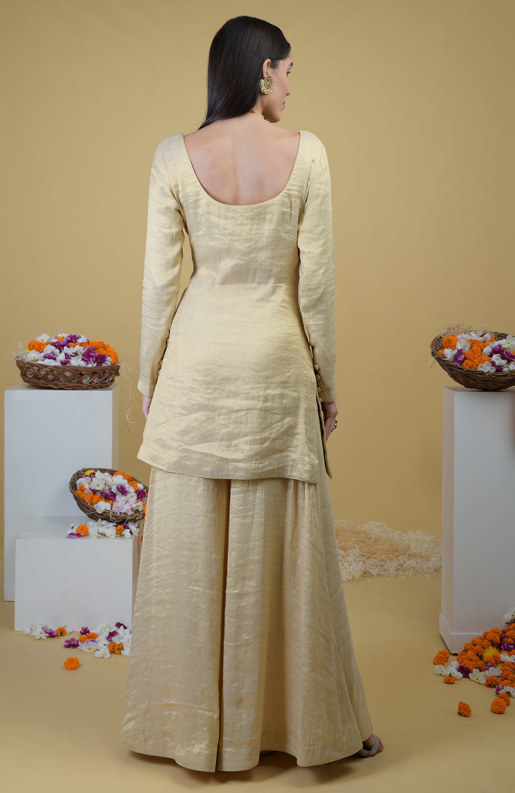 Chiffon on sale sharara dress