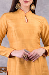 Mustard Raw Silk Suit