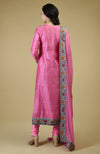 Carnation Pink Kashmiri Kashidakari Hand Embroidered Suit