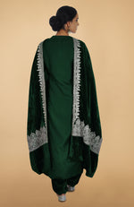 Emerald Kashmiri Tilla Aari Embroidered Kurta Set
