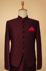 Black Embroidered Bandhgala Jacket