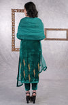 Teal Gilded Beads and Sequin Hand Embroidered Kurta Set