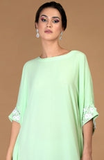 Spring Blossom Floral Hand Embroidered Tunic